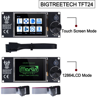 BIGTREETECH TFT24 V1.1 Touch Screen Display 12864LCD 3D Printer Parts VS MKS TFT2.4 For SKR PRO SKR V1.4 turbo Ender 3 upgrade