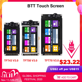 BIGTREETECH TFT43 V3.0 TFT50 TFT70 Touch Screen 12864 LCD 3D Printer Parts MKS TFT70 For SKR V1.4 Turbo SKR MINI E3 Ender 3