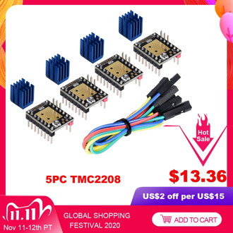 BIGTREETECH TMC2208 V3.0 Stepper Motor Driver UART 3D Printer Parts TMC2130 TMC2209 For SKR V1.4 MKS Sgen Ramps 1.4 SKR MINI E3