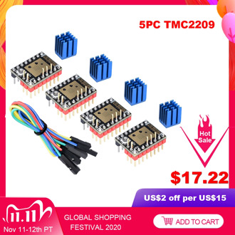 BIGTREETECH TMC2209 V1.2 Stepper Motor Driver TMC2208 UART 2.8A 3D Printer Parts TMC2130 For SKR V1.3 V1. 4 SKR mini E3 Board