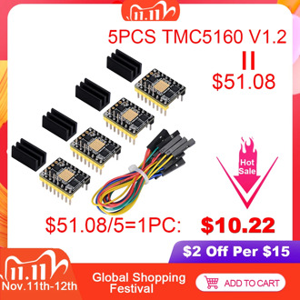 BIGTREETECH TMC5160 V1.2 SPI Stepper Motor Driver 6-layer VS TMC2208 TMC2209 3D Printer Parts For Ender 3/5 SKR V1.4 V1.3 Pro