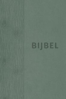 Bijbel (Hsv) - Groen Leer Met Duimgrepen - (ISBN:9789065394835)