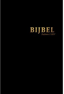 Bijbel (Hsv) Met Psalmen - Zwart Leer Met - (ISBN:9789065394613)