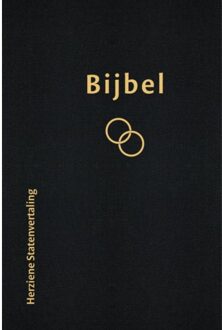 Bijbel Huwelijksbijbel Herziene Statenvertaling zwart - Boek Jongbloed, Uitgeversgroep (9065394273)