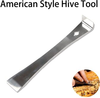 Bijenkorf Amerikaanse Stijl Bijenkorf Gereedschap Bijenteelt Schraper Frame Schoonmaken Tool Rvs Bee Ontzegeld Bijenteelt Apparatuur