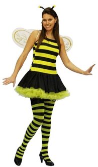 Bijenpak verkleedkleren 4-delig Geel - Beige - Creme