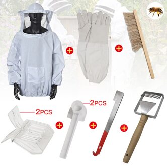 Bijenteelt Bee Hive Roker Kit Tools Apparatuur Set Queen Opfok Systeem Cultiveren Box Water Feeder Bee Kleding Voor Imker