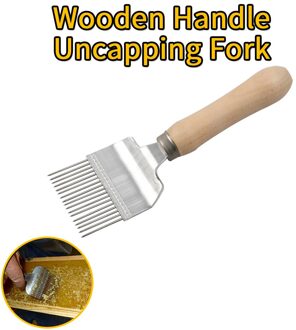 Bijenteelt Bee Ontzegeld Vork Houten Handvat Bijen Houden Bijenteelt Apparatuur En Gereedschap Voor Imker HDUF-001