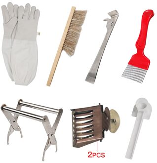 Bijenteelt Beginner Kit Basis Bijenteelt Gereedschap Kit Hive Tool Bee Borstel Kam Vork Gereedschap Voor Imker Levert