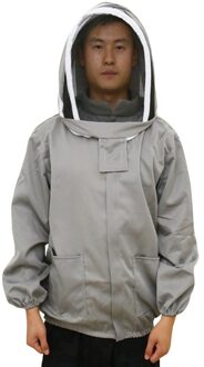 Bijenteelt Beschermende Kleding Kleurrijke Jas Pak Bijenkorf Gereedschap Voor Bijenteelt Imker Leverancier licht grijs