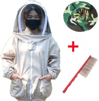 Bijenteelt Pak Jacket Veil Set Anti-Bee Kleding Stof Imker Kleding Bijenteelt Beschermende Anti Mosquito Licht Geel