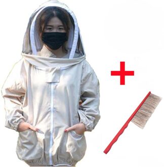 Bijenteelt Pak Jacket Veil Set Anti-Bee Kleding Stof Imker Kleding Bijenteelt Beschermende Anti Mosquito Licht Groen