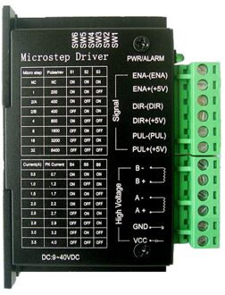 Bijgewerkte versie van TB6600 Stappenmotor Driver 4A 9 ~ 42 v TTL 32 Micro-Stap CNC 1 As 2 of 4 Fase van Stepper Moto 42, 57, 86