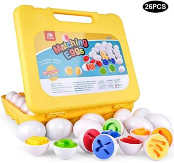 Bijpassende Eieren Set Letters Bijpassende Eieren 26Pcs Abc Alfabet Kleurherkenning Sorter Puzzel Paasei Speelgoed Educatief Speelgoed #1