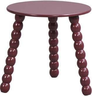 Bijzettafel Avila - 40xØ40 Cm - MDF - Rood
