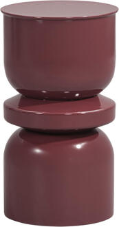 Bijzettafel Barcelona - 55xØ31 Cm - Metaal - Paars