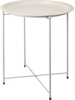 Bijzettafel beige ø47xh50cm