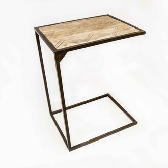 Bijzettafel Bijzettafel Sofa - Bruin