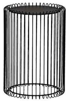 Bijzettafel Bolzano - zwart - 40,5x28,5 cm - Leen Bakker