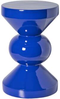 Bijzettafel diabolo - blauw - ø33x50 cm