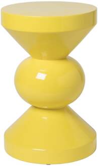 Bijzettafel diabolo - geel - ø33x50 cm