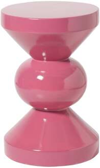 Bijzettafel diabolo - roze - ø33x50 cm