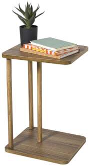 Bijzettafel Ella - bruin - 56x38x33 cm