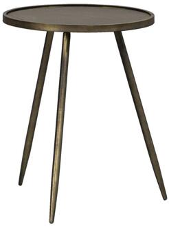 Bijzettafel Gianni - 50xØ40 Cm - Metaal - Goudkleurig