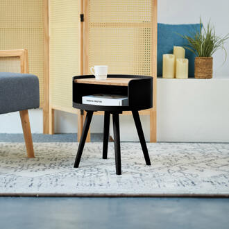 Bijzettafel 'Kyeshia' Kurk, Ø40cm