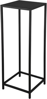 Bijzettafel - Livion Arev - Vierkant - 31x31cm - Zwart - Metaal