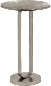 Bijzettafel - Livion Azad - Rond - 38cm - Zilver - Metaal