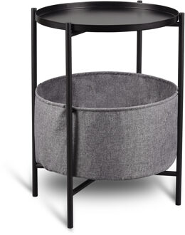 Bijzettafel - Livion Eus - Rond - 45cm - Zwart - Metaal