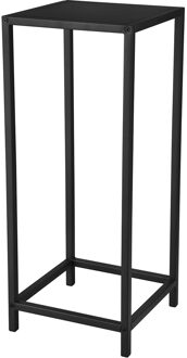 Bijzettafel - Livion Koni - Vierkant - 25x25x60cm - Zwart - Metaal
