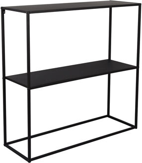 Bijzettafel - Livion Xela - Consoletafel - Zwart - Metaal