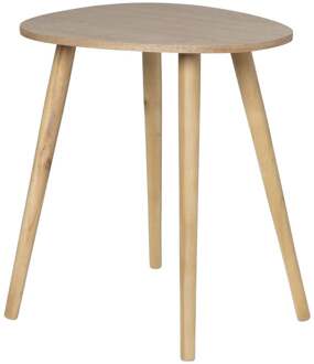 Bijzettafel lund ovaal klein - naturel - 50x38x45 cm