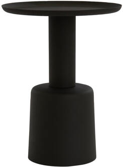 Bijzettafel Milaki - Zwart - Ø39cm