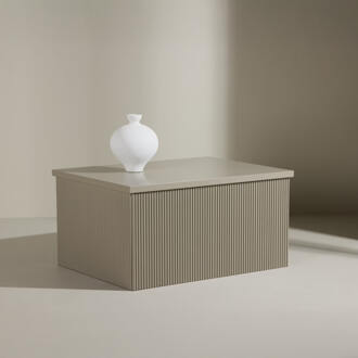 Bijzettafel 'Mistina' 80 x 60cm, kleur Beige - 80 x 60 cm