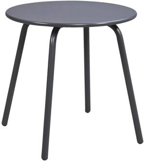 Bijzettafel Montreal - Antraciet/ - 45xØ45 Cm - Metaal - Grijs