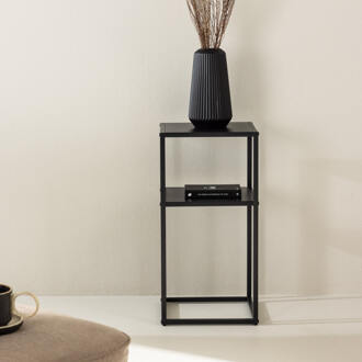 Bijzettafel 'Nels' 30 x 30cm, kleur Zwart