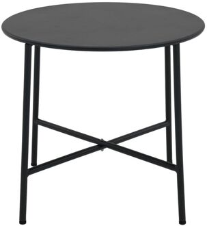 Bijzettafel Nino Staal Antraciet D50cm