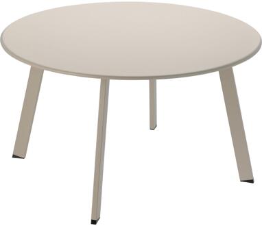 Bijzettafel Ø70xh40cm mat beige