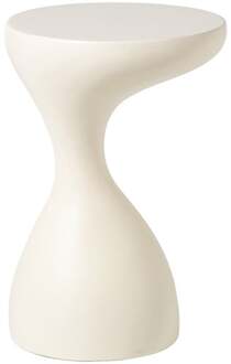 Bijzettafel organic - beige - ø34x50 cm