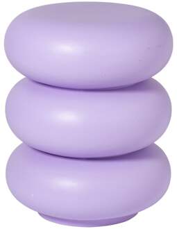 Bijzettafel pop-art bubbles - lila - ø40x50 cm