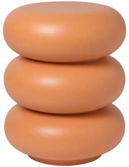 Bijzettafel pop-art bubbles - peach - ø40x50 cm