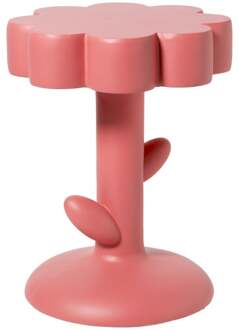 Bijzettafel pop-art flower - oranje - ø45x59 cm