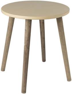 Bijzettafel Salvador - beige/bruin - ø36x41 cm