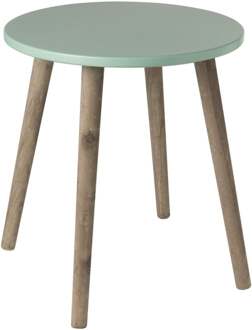 Bijzettafel Salvador - groen/bruin - ø36x41 cm