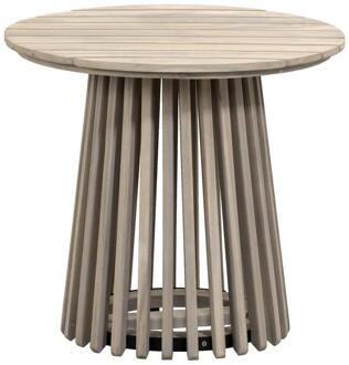 Bijzettafel Saône - Acacia - 45xØ50 Cm - Hout - Bruin