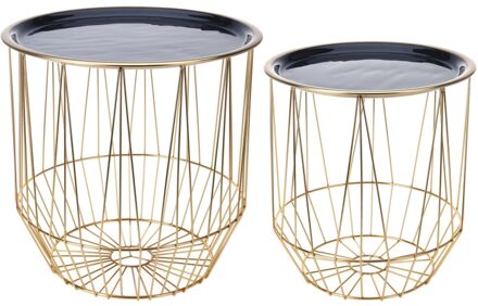 Bijzettafel Set Mabon Goud/Zwart