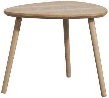 Bijzettafel Triangel - Naturel - 55x55x44,5 Cm - Dennenhout - Bruin